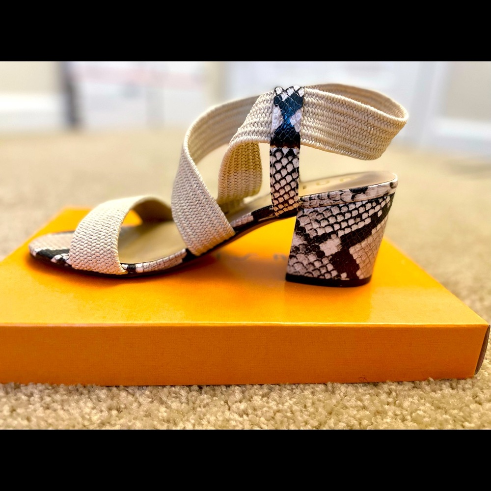 Unisa Elzie White Multi Fabric Sandal